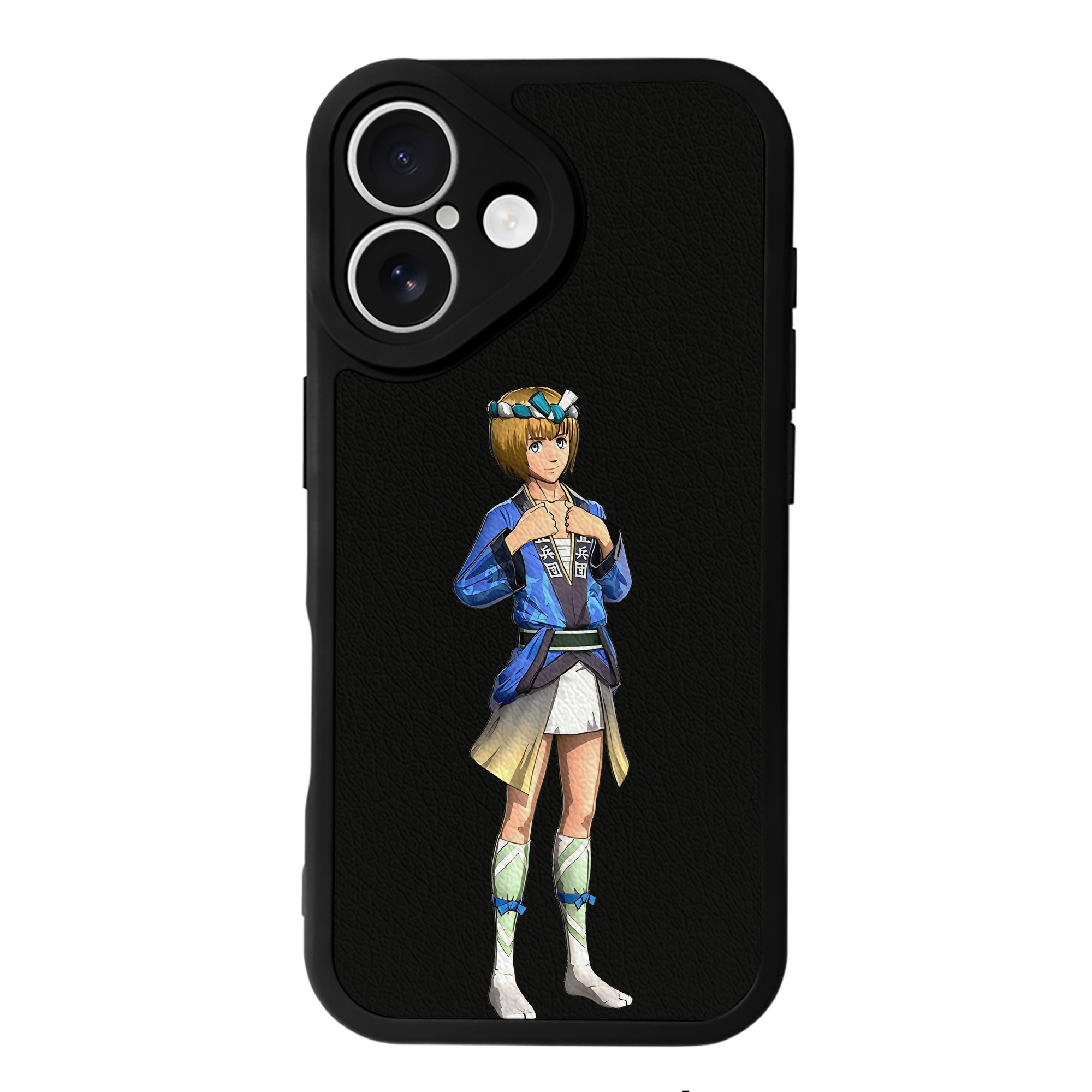 （画像用） 進撃の巨人 アルミン·アルレルト Attack on Titan Armin Arlert 【iPhone 16シリーズ対応】シリコンスマホケース（レザー調） 材質：シリコン